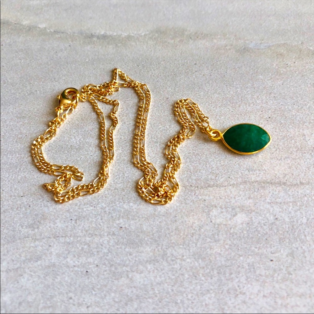 Simple Emerald Necklace